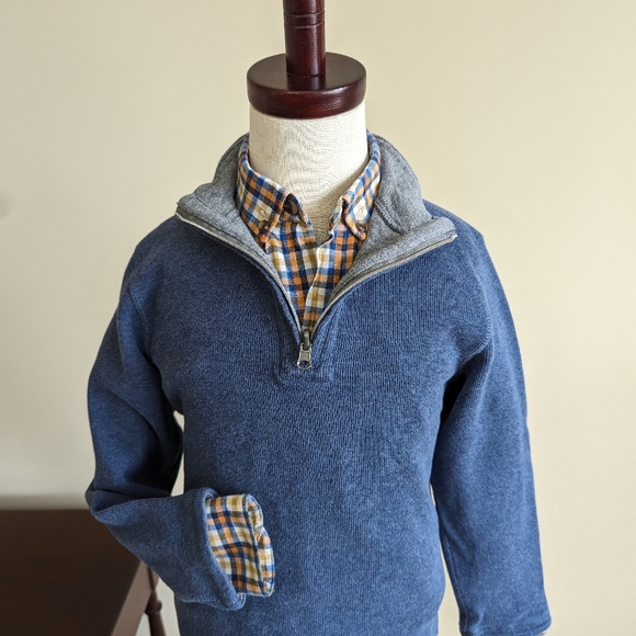 100% Cotton, button up, long sleeve, plaid shirt - Picture 1 of 5